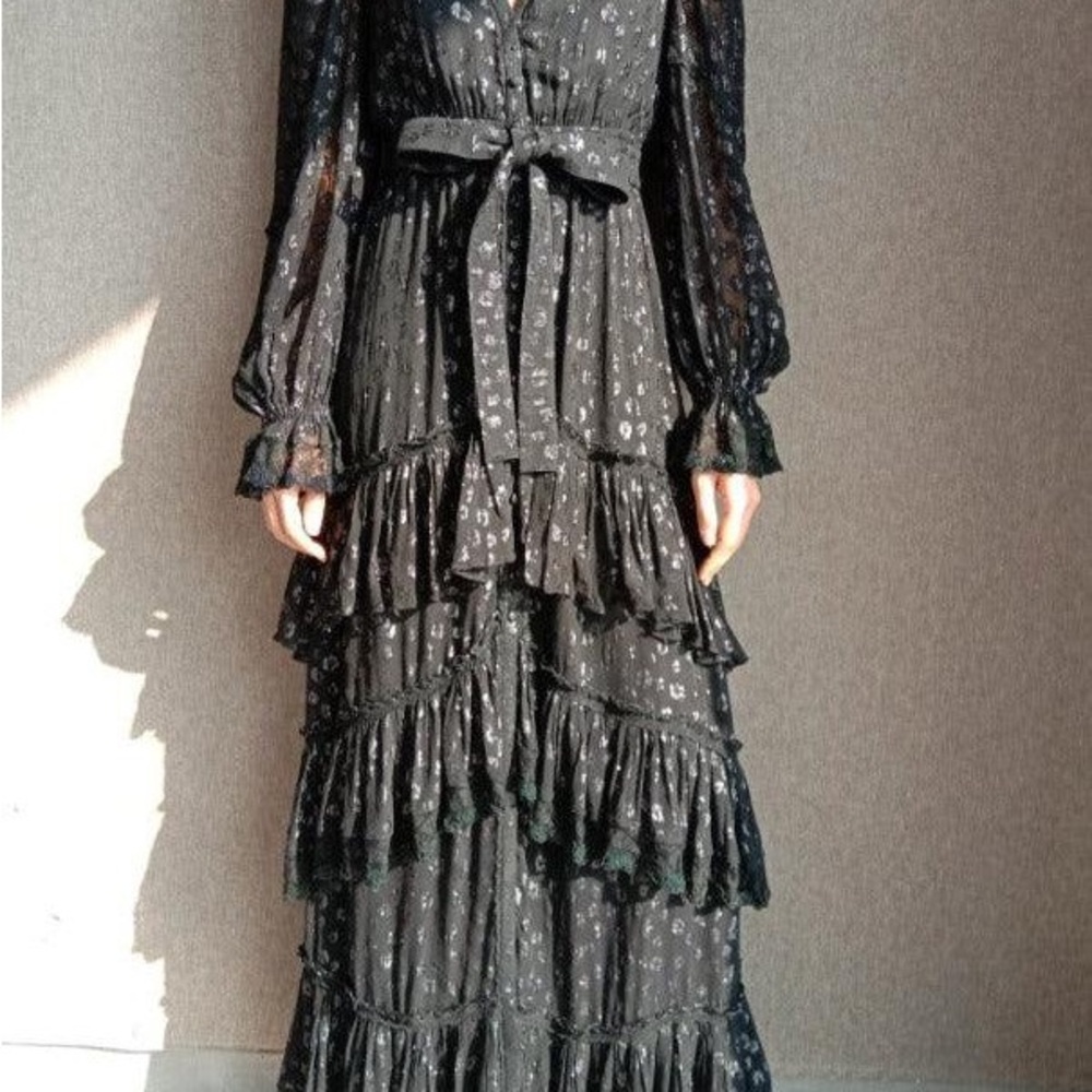 Rococo Sand Ciara Maxi Layered Dress New With Tags